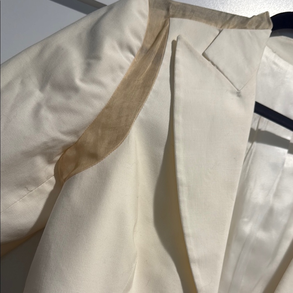 Alexander McQueen Cream Women's Blazer - Picture 2 of 10